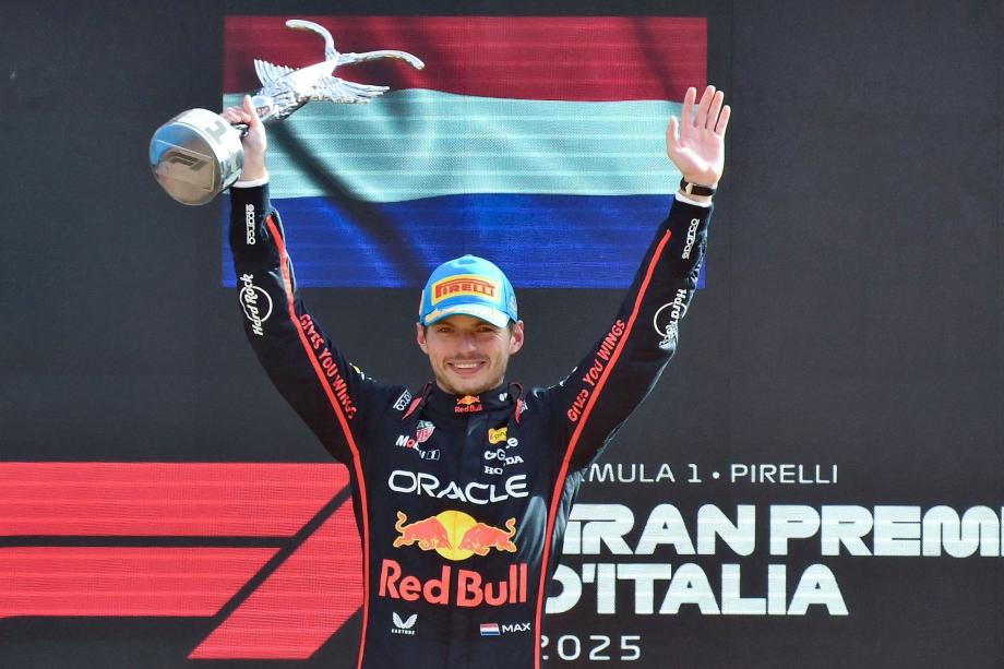 F1意大利站：维斯塔潘杆位夺冠 收获赛季第三胜