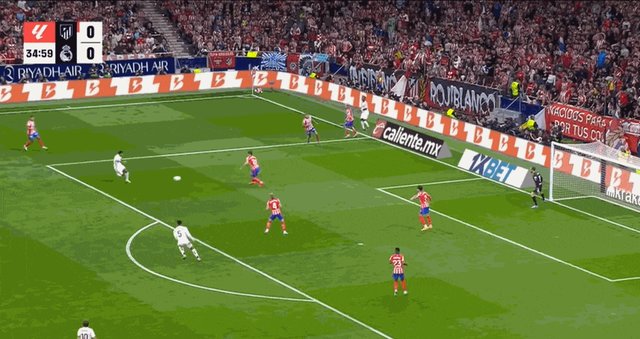 【西甲】马竞1比1皇马，米利唐进球，科雷亚绝平